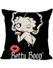 Anime Betty Boop prostokąt wielkości poszewki na poduszkę 35x35 cm 40x40 cm (z jednej strony) nadruk na zamek błyskawiczny polie