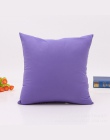 Hot moda krótki styl poszewka na poduszkę 45*45 cm solidna kolorowa poduszka Case Home dekoracyjne poliester poszewka na poduszk