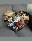Bungo bezpańskie psy w kształcie serca w kształcie serca poszewka na poduszkę na zamek błyskawiczny poszewka na poduszkę po pros