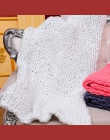 Duże miękkie ręcznie Chunky dzianiny pledy na zimowe łóżko kanapa samolot grubej przędzy Knitting rzuć 16 kolory rozkładana okła