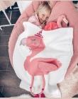 60 cm * 120 cm Cartoon Flamingo Deer jednorożec zwierząt Cute Baby rzut koc Sofa łóżko podróży pledy wełny nici koc dla dzieci p