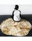 BeddingOutlet meksykańskie Burrito koc 3D kukurydzy Tortilla flanelowe koc na łóźko polar rzut śmieszne pluszowe narzuty hurtown