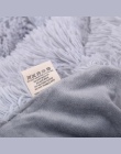 Luksusowe długi pluszowy koc flanelowe Shaggy pokrywa koc z polaru Super miękkie ciepłe zimowe rzuca do kanapa z funkcją spania 