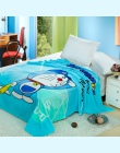 Gorąca sprzedaż Cute Cartoon miniony koc dla dzieci prezent Super Hero Doraemon ściegu koral polar koc rzut na łóżko, sofa, 150x