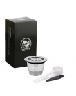 Kapsułki Nespresso Reutilisable stal nierdzewna (Inox) 2 w 1 użycie Nespresso wielokrotnego napełniania kapsułki Crema Espresso 