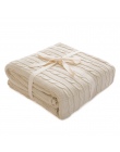 Plaid koce łóżka pokrywa miękkie rzut koc narzuta narzuta na łóżko dzianinowy koc klimatyzacja wygodne do spania narzuty