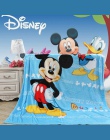 Disney granatowy niebieski Mickey różowy Minnie Mouse lekki, cienki, czerwony koc rzuca dla dzieci lato rzuty koc obejmuje płask