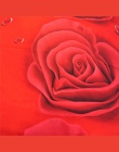 200*203 CM 3D Rose zestawy pościeli czerwony ziarna Rose królowa 4 sztuk kołdra pokrywa prześcieradło poszewka na poduszkę pości