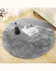 Puszyste okrągłe dywan dywany dla pokoju gościnnego Decor Faux futrzany dywan pokój dziecięcy długie pluszowe dywaniki do sypial