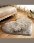 Miłość serce dywany sztuczne futro kożuch włochaty dywan sypialnia salon Decor miękkie włochaty dywan typu shaggy