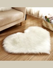 Miłość serce dywany sztuczne futro kożuch włochaty dywan sypialnia salon Decor miękkie włochaty dywan typu shaggy