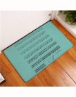 Wycieraczka dywany kreatywne notatki drukuj maty podłogowe kuchnia dywany łazienkowe 40X60or50x80cm