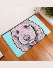 Nowy styl kreskówki piękny pies malarstwo psy drukuj dywany antypoślizgowa mata podłogowa na zewnątrz dywaniki zwierząt przednie