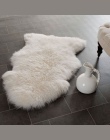 Futro sztuczna kożuch włochaty dywan dla pokoju gościnnego dywaniki do sypialni skóry futra zwykły puszyste dywany zmywalne sypi