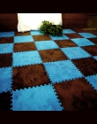 25*25 cm dzieci pianka dywan podkładka do puzzli EVA Shaggy Velvet dziecko Eco piętro 7 kolory dla pokoju gościnnego tapetes par