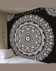 Duża 200x150 cm Mandala gobelin indyjski ściany wiszące czeski mata plażowa kocyk poliestrowy mata do jogi domu sypialnia sztuki