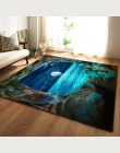 Nordic dywany miękkie flanelowe 3D drukowane obszar dywany salon Galaxy przestrzeń maty dywany Anti-slip duży dywan dywan dla li