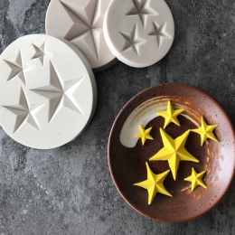 Gorąca sprzedaż pięcioramienna gwiazda ciasto kremówki silikonowe formy DIY cukierki Cookie Cupcake formy do pieczenia dekorowan