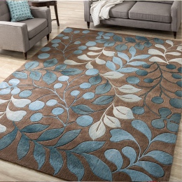 Modne miękkie dywany pięknie zdobione wykończone matą antypoślizgową bezpieczne stylowe dekoracyjne wzory do salonu