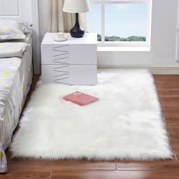 Nowoczesny elegancki dywan do salonu sypialni puszysty aksamitny w dotyku długie włosie prostokątny kwadratowy miękki