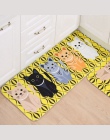Dywan dywaniki kuchenne wycieraczki Kawaii maty wejściowe dywan w korytarzu mata podłogowa z kotem dla pokoju gościnnego Anti-Sl