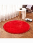 Joga dywan do salonu dywaniki dla dzieci miękkie i puszyste ciepłe, czarny czerwony kolor niestandardowy rozmiar, średnica 60,80
