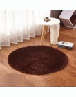 Joga dywan do salonu dywaniki dla dzieci miękkie i puszyste ciepłe, czarny czerwony kolor niestandardowy rozmiar, średnica 60,80