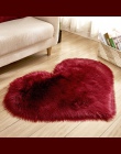 Cilected szary/różowy/biały w kształcie serca w kształcie serca Faux futro wykładziny i dywany dla domu pokój dzienny sypialnia 