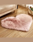 Cilected szary/różowy/biały w kształcie serca w kształcie serca Faux futro wykładziny i dywany dla domu pokój dzienny sypialnia 