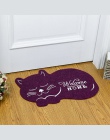 Kot kształt drzwi mata 38*58 cm Anti-slip Floormat kuchnia dywan wc Tapete absorpcji wody dywan nie antypoślizgowe ganek mata CC
