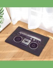 Wystrój domu 1 pc Retro wycieraczka antypoślizgowa wycieraczka kaseta magnetofonowa Radio dywany dywaniki do sypialni dekoracyjn