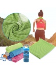 Ręcznik sportowy z mikrofibry szybkie chłodzenie lodu ręcznik do twarzy Quick-Dry ręczniki plażowe lato trwałe błyskawiczne chłó