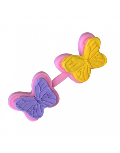 Kwiat motyl silikonowe formy Sugarcraft tłoczone kremówka ciasto dekorowanie narzędzia Fimo glina cukierki galaretki czekoladowe