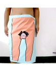 Człowiek ręcznik kąpielowy Sexy Cartoon wzór z mikrofibry śmieszne kreatywne drukowanie ręcznik łazienka sportowe do biegania na