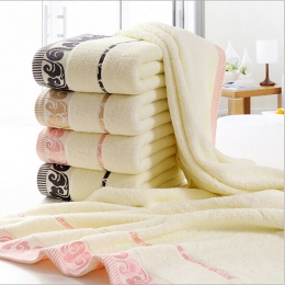 Beżowy duży ręcznik plażowy frotte łaźni tureckiej ręczniki chmura wzór haftowane do kąpieli prysznic Hotel 100% bawełna miękkie