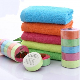 Jednorazowy ręcznik skompresowany bawełna kolor na zewnątrz podróży przenośne ręcznik skompresowany losowy kolor