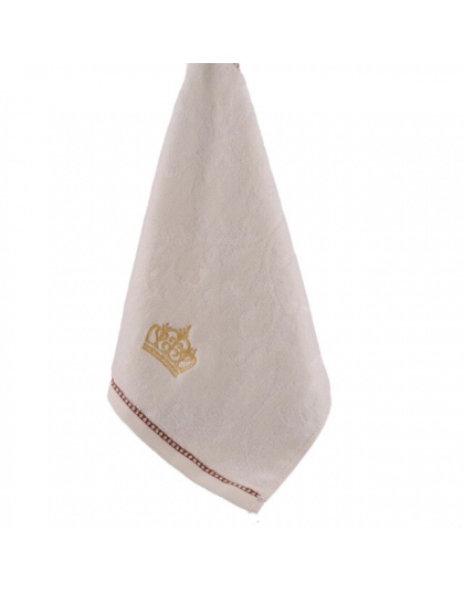 Bawełna miękkie ręcznik do twarzy ręcznik kwadratowy chłonne korona hafty ręcznik