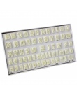 64 sztuka z tworzywa sztucznego alfabet Cookie Cutter zestaw kremówka frezy formy górnej i dolnej przypadku w stylu Art Deco num
