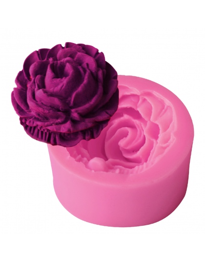 Ciasto dekorowanie narzędzia 3D formy silikonowe w kształcie kwiatu róży kremówka prezent dekorowanie czekoladowe ciasteczka myd