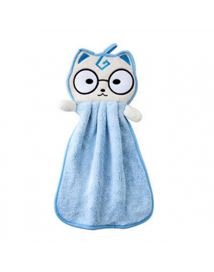 Cute Baby przedszkole królik ręcznik maluch miękkie pluszowe kreskówki zwierząt Wipe wiszące ręcznik dla dzieci łazienka L3