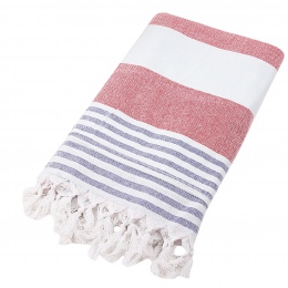 Bawełniane ręczniki kąpielowe do łazienki na plażę na basen na wakacje kolorowe w paski z frędzlami modne