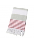 Do kąpieli ręczniki dla dorosłych bawełna turecka prosta wzór w paski frędzlami ręcznik plażowy barwione ręcznik żakardowy ręczn