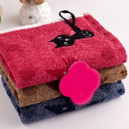 1 Pc śliczny kotek wzór druku bawełna miękkie dziecko-ręcznik gospodarstwa domowego ręcznik do twarzy para ręczniki do twarzy ko