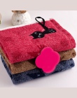 1 Pc śliczny kotek wzór druku bawełna miękkie dziecko-ręcznik gospodarstwa domowego ręcznik do twarzy para ręczniki do twarzy ko