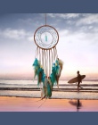 Handmade oryginalność duży gorący zielony Dreamcatcher wiatr kuranty w stylu Indian wisiorek z piórkiem Dream Catcher prezenty R