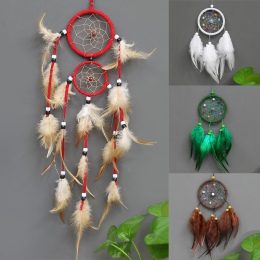 Retro łapacze snów pióra dekoracji wnętrz 1 PC dekoracji dla samochodów Dream Catcher Feather ściany wiszące Trendy w stylu Vint