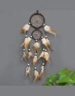 Retro łapacze snów pióra dekoracji wnętrz 1 PC dekoracji dla samochodów Dream Catcher Feather ściany wiszące Trendy w stylu Vint