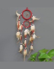 Retro łapacze snów pióra dekoracji wnętrz 1 PC dekoracji dla samochodów Dream Catcher Feather ściany wiszące Trendy w stylu Vint