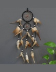 Retro łapacze snów pióra dekoracji wnętrz 1 PC dekoracji dla samochodów Dream Catcher Feather ściany wiszące Trendy w stylu Vint