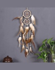 Retro łapacze snów pióra dekoracji wnętrz 1 PC dekoracji dla samochodów Dream Catcher Feather ściany wiszące Trendy w stylu Vint